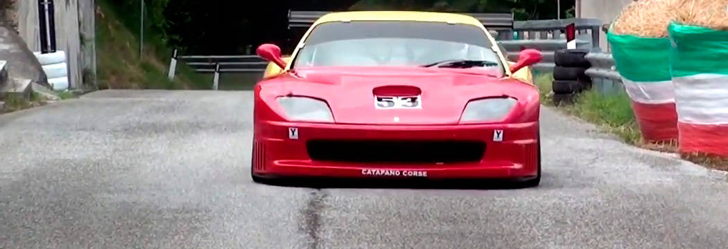 piero nappi con ferrari 550m alla sarnano-sassotetto 2014